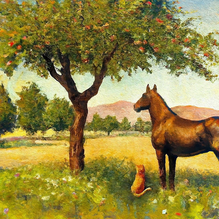 The Stock Horse and the Stable Cat